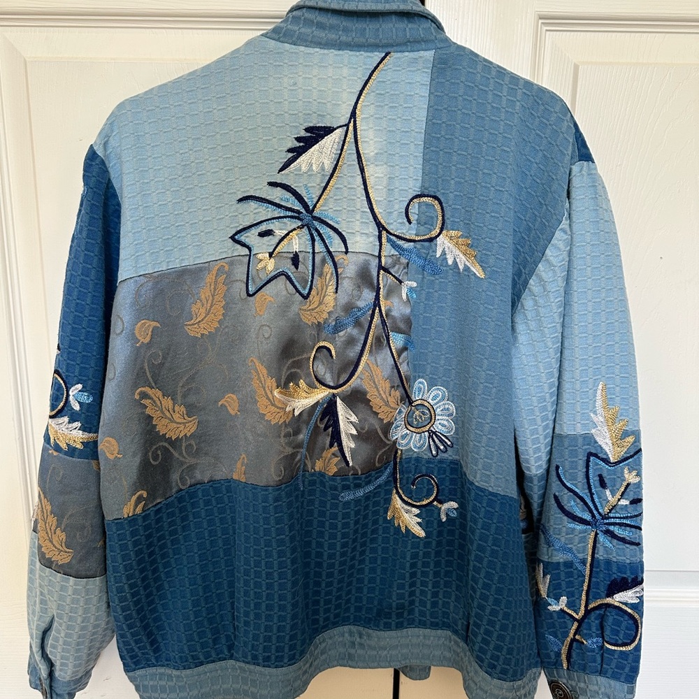 Indigo Women's Blue Patchwork/Embroidered Jacket - image 3